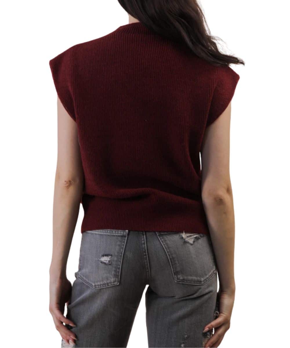 Very J Women's Sweater Vest Top - Image 2