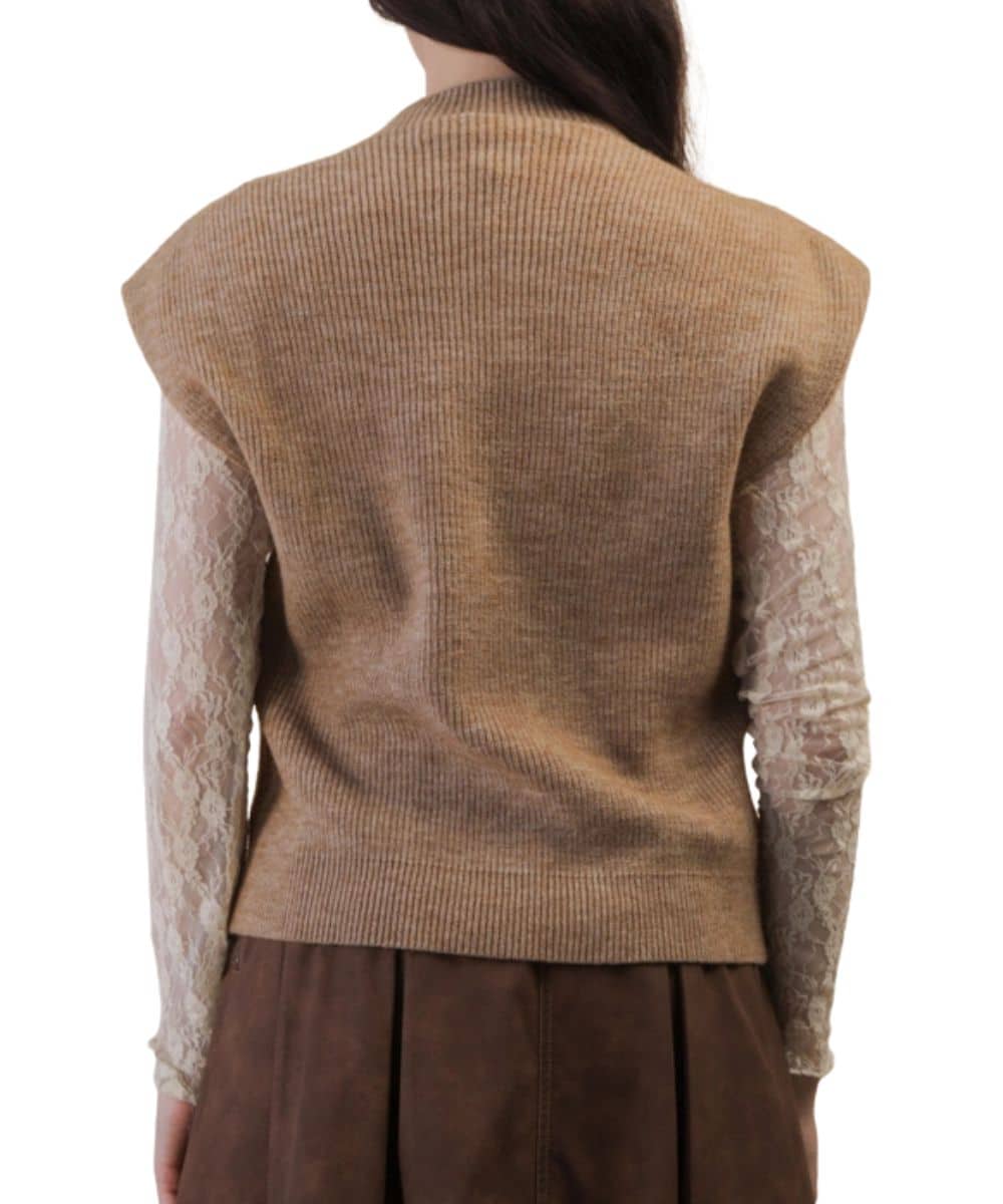 Very J Women's Sweater Vest Top - Image 4