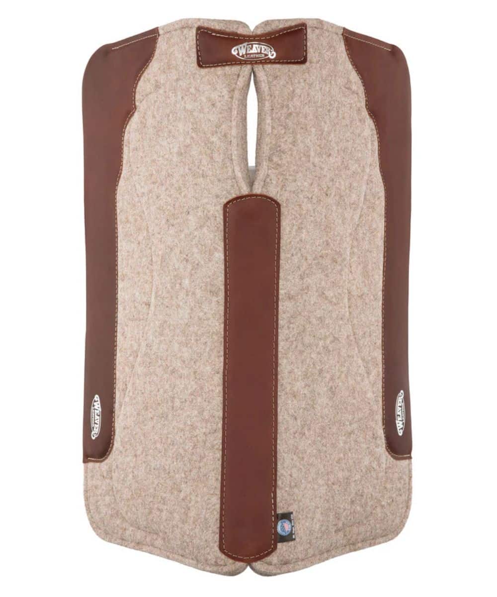 Weaver Equine Gel Contoured Wool Saddle Pad - Image 2