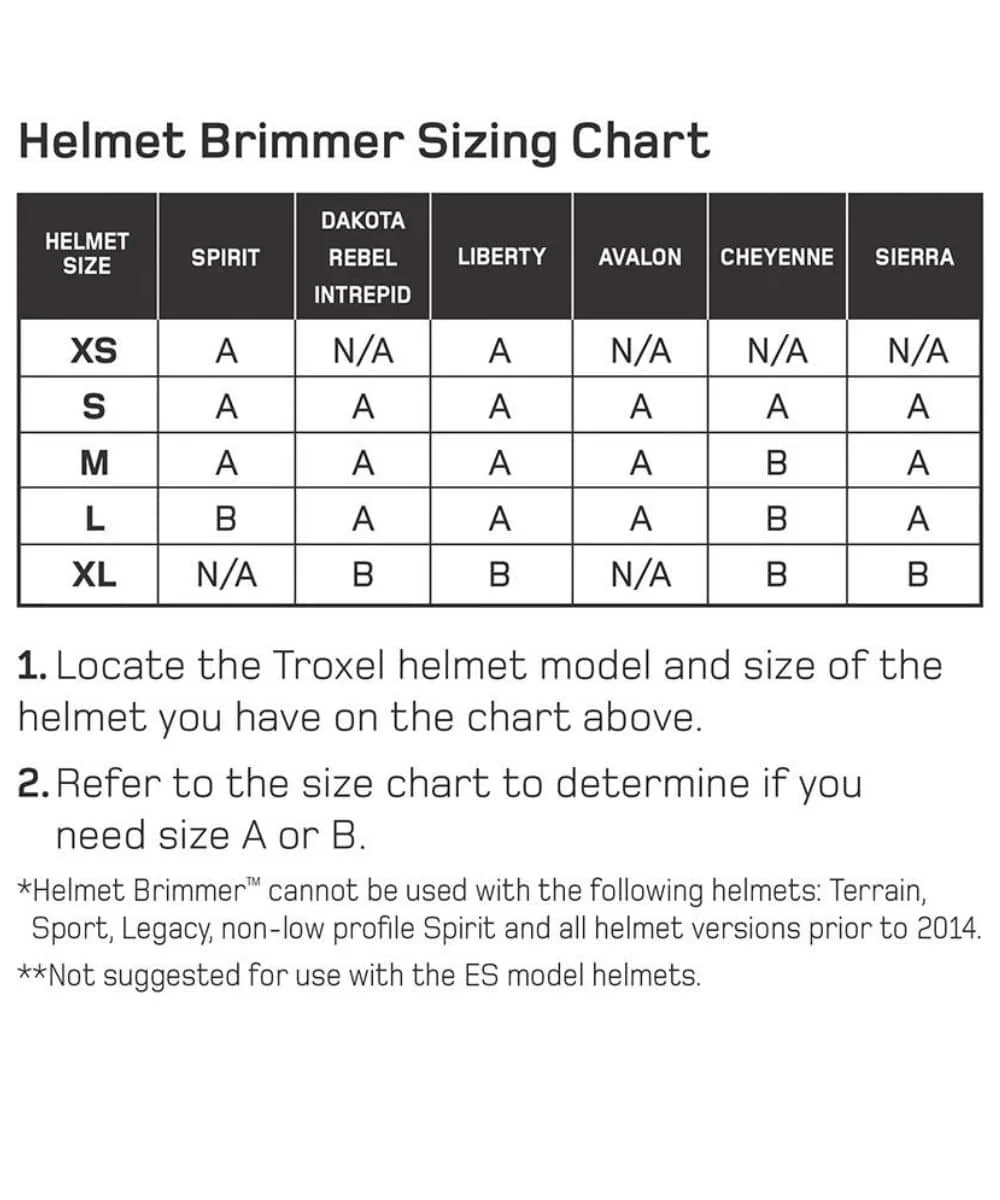 Troxel Helmet Brimmer - Image 3
