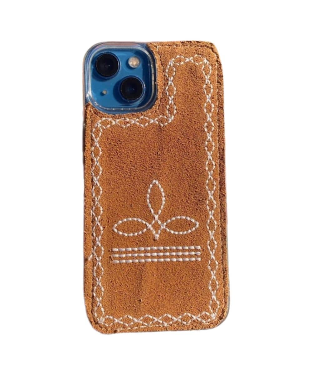 Western Linens Suede iPhone Case - Image 2
