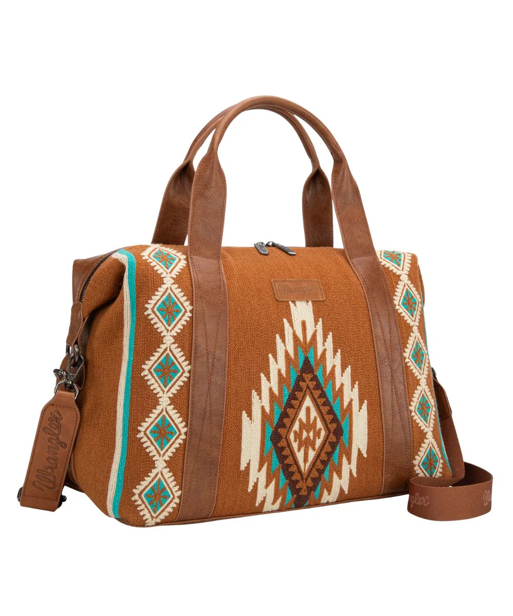 Montana West Women's Wrangler Southwestern Duffle Bag - Image 4