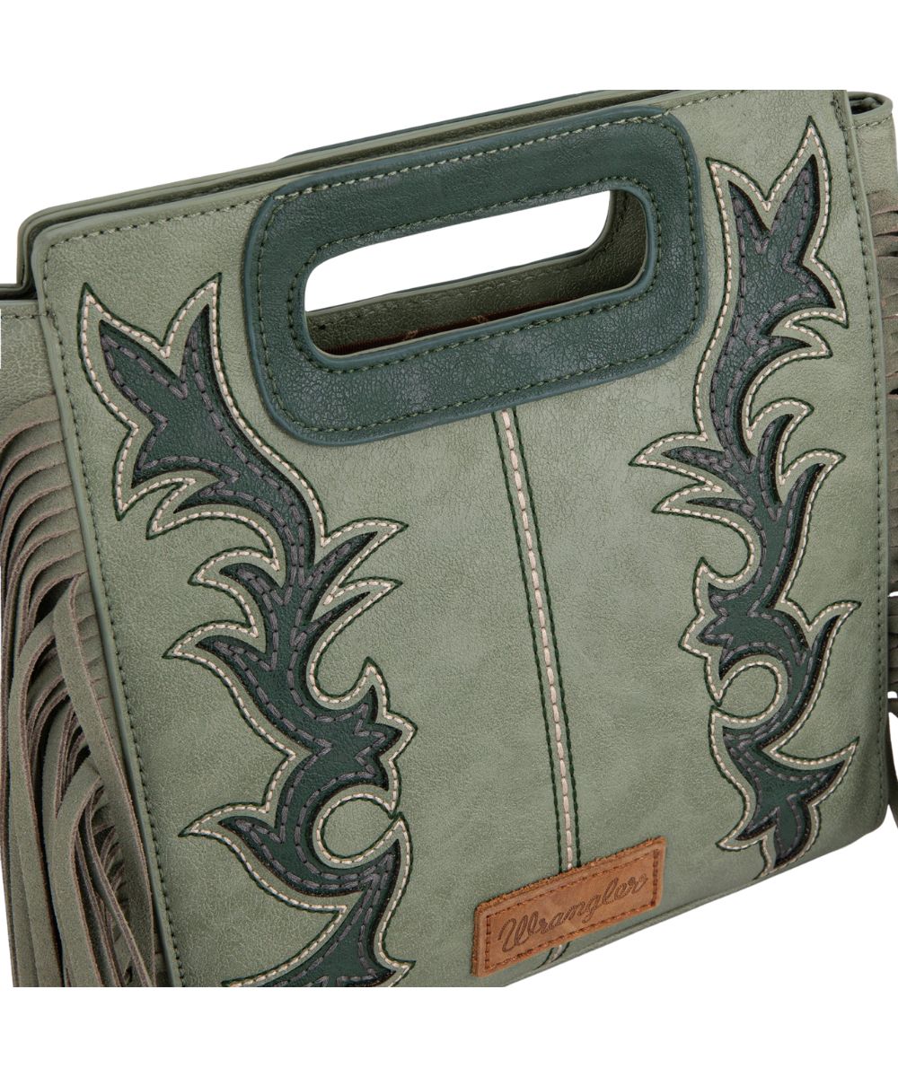 Montana West Women's Wrangler Boot Scroll Crossbody Purse - Image 4