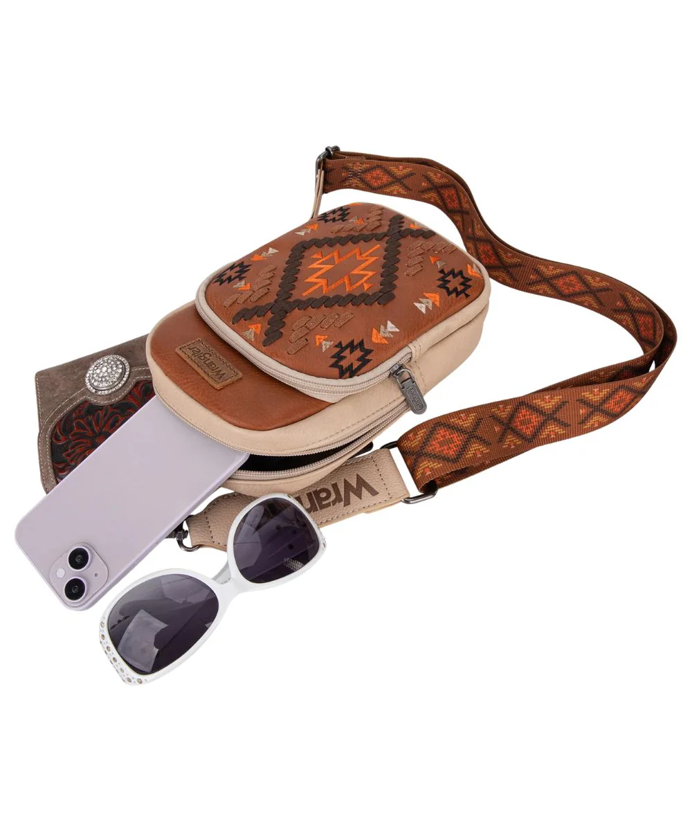 Montana West Women's Wrangler Southwestern Sling Bag - Image 3