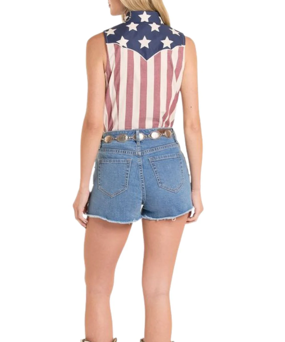 Rock & Roll Cowgirl Women's Americano Snap Shirt - Image 2