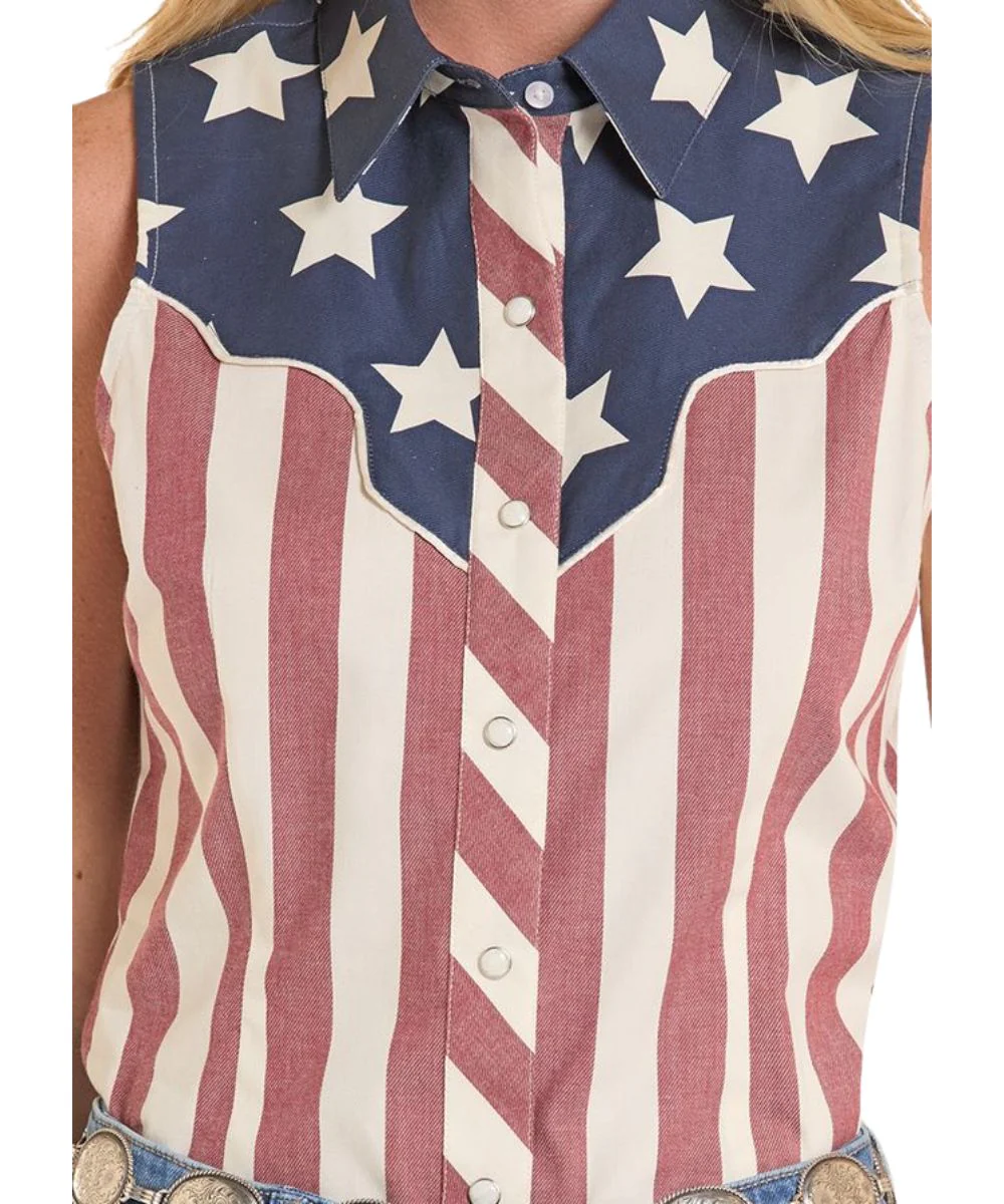 Rock & Roll Cowgirl Women's Americano Snap Shirt - Image 3