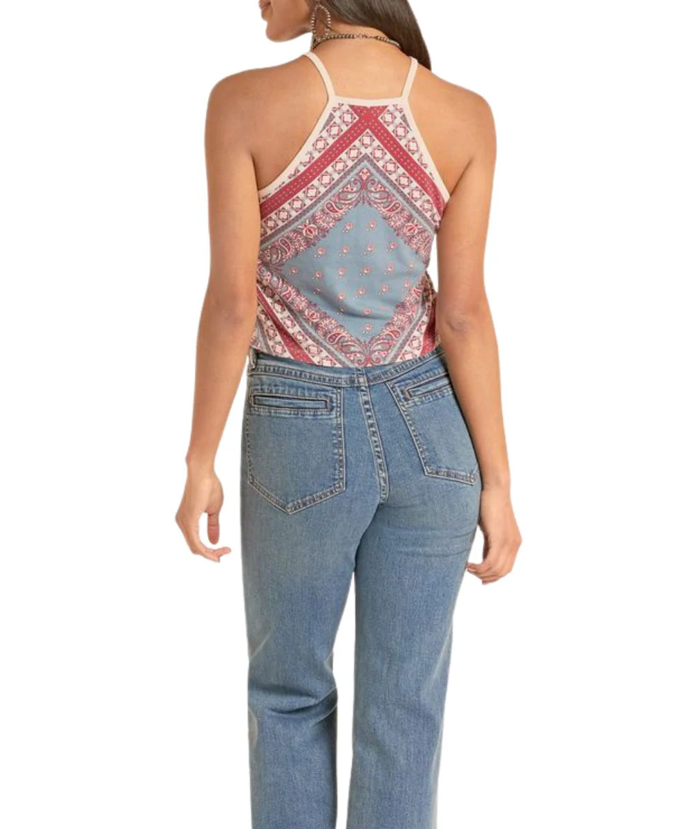Rock & Roll Cowgirl Women's Bandana Tank Top - Image 2