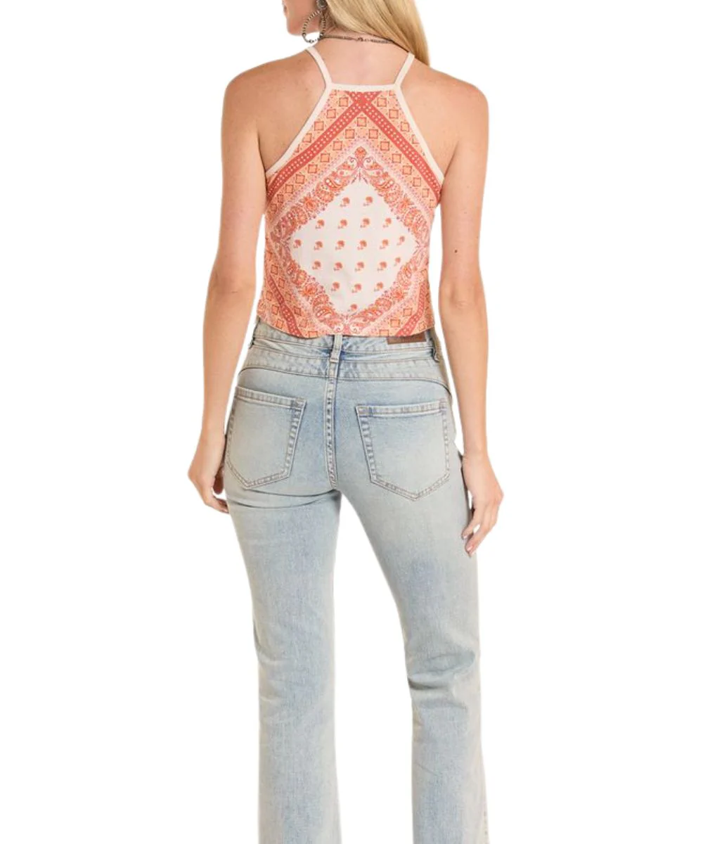 Rock & Roll Cowgirl Women's Bandana Tank Top - Image 4