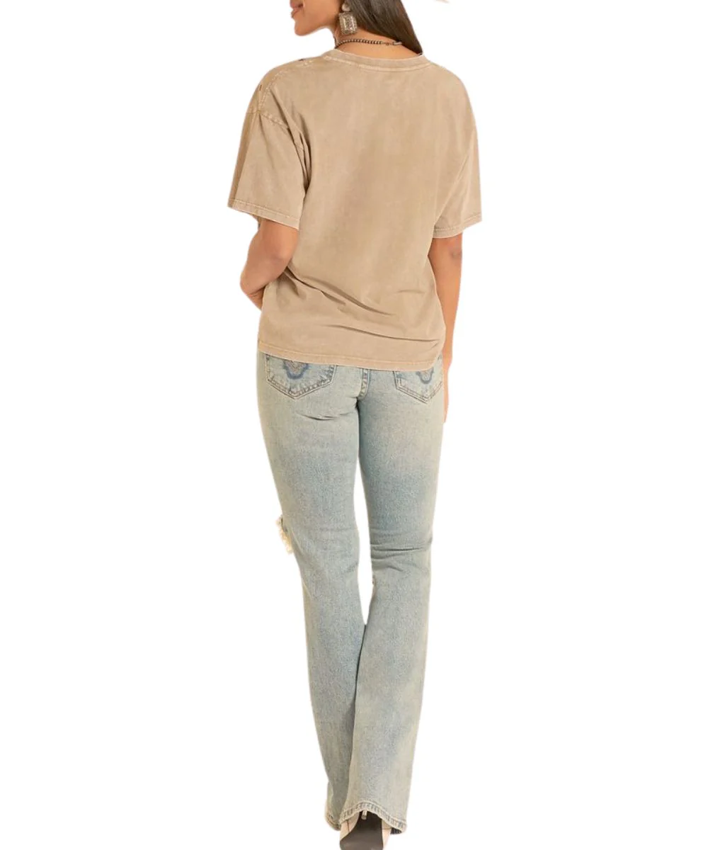 Rock & Roll Cowgirl Women's Cowboys & Whiskey Tee - Image 2