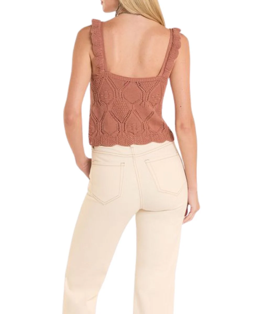Rock & Roll Cowgirl Women's Crochet Tank Top - Image 2