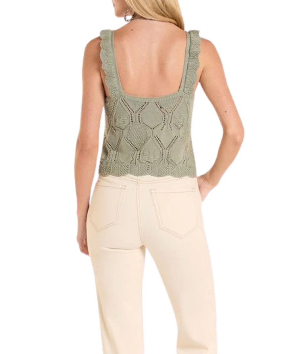 Rock & Roll Cowgirl Women's Crochet Tank Top - Image 4
