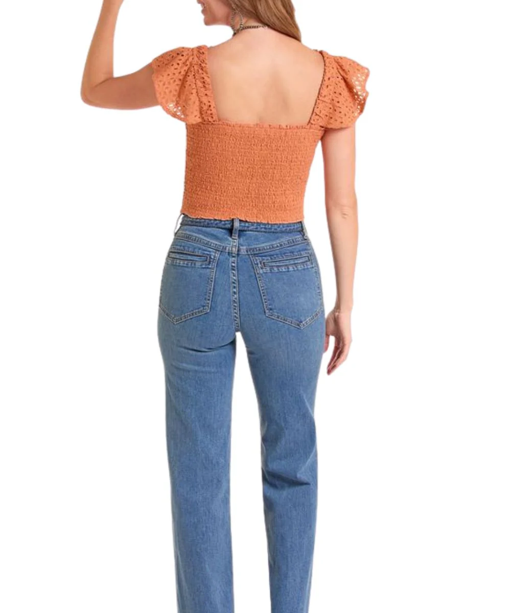 Rock & Roll Cowgirl Women's Eyelet Blouse - Image 2