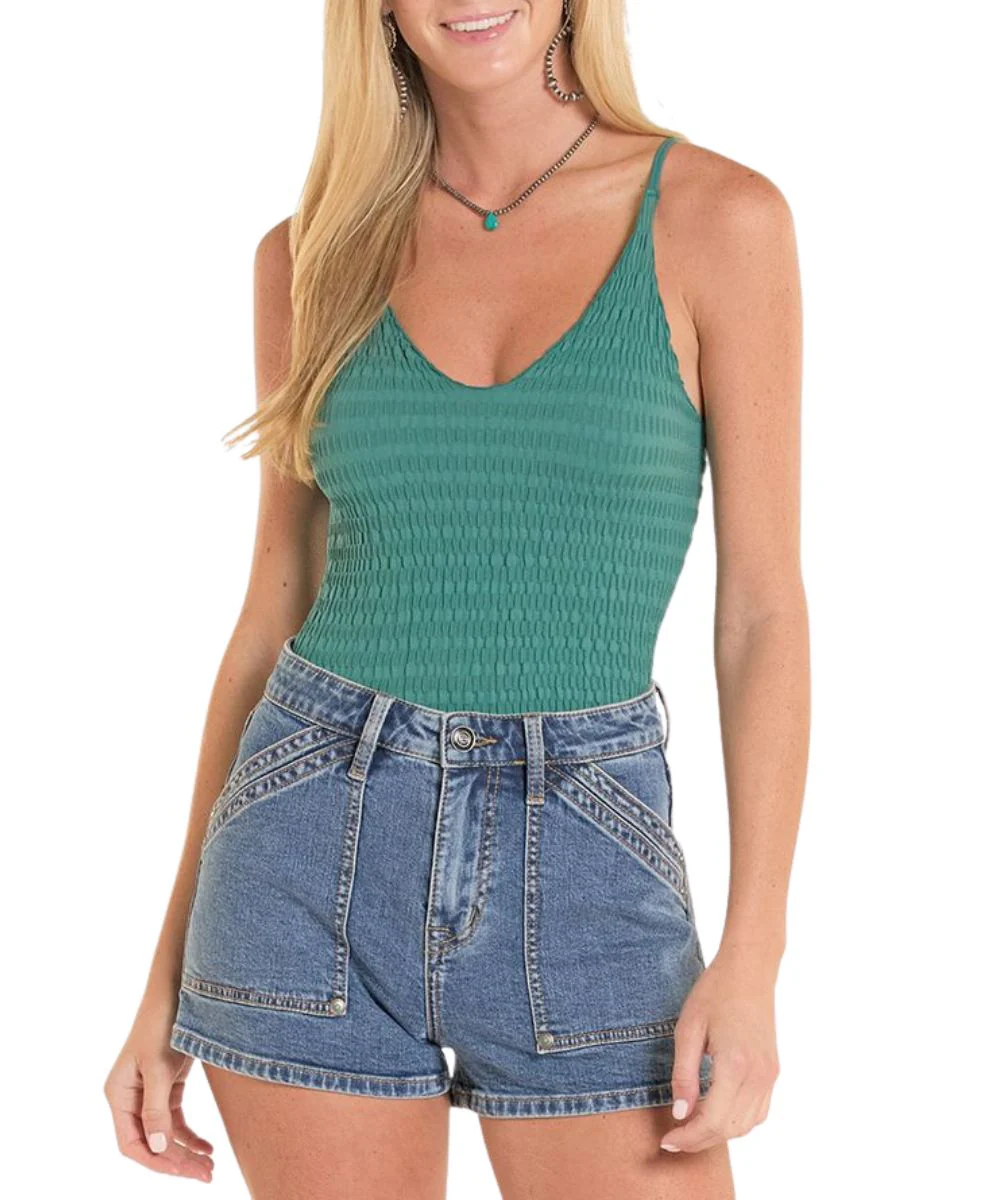 Rock & Roll Cowgirl Women's Texture Knit Tank Top - Image 2