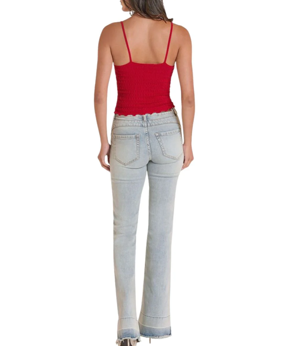 Rock & Roll Cowgirl Women's Texture Knit Tank Top - Image 3