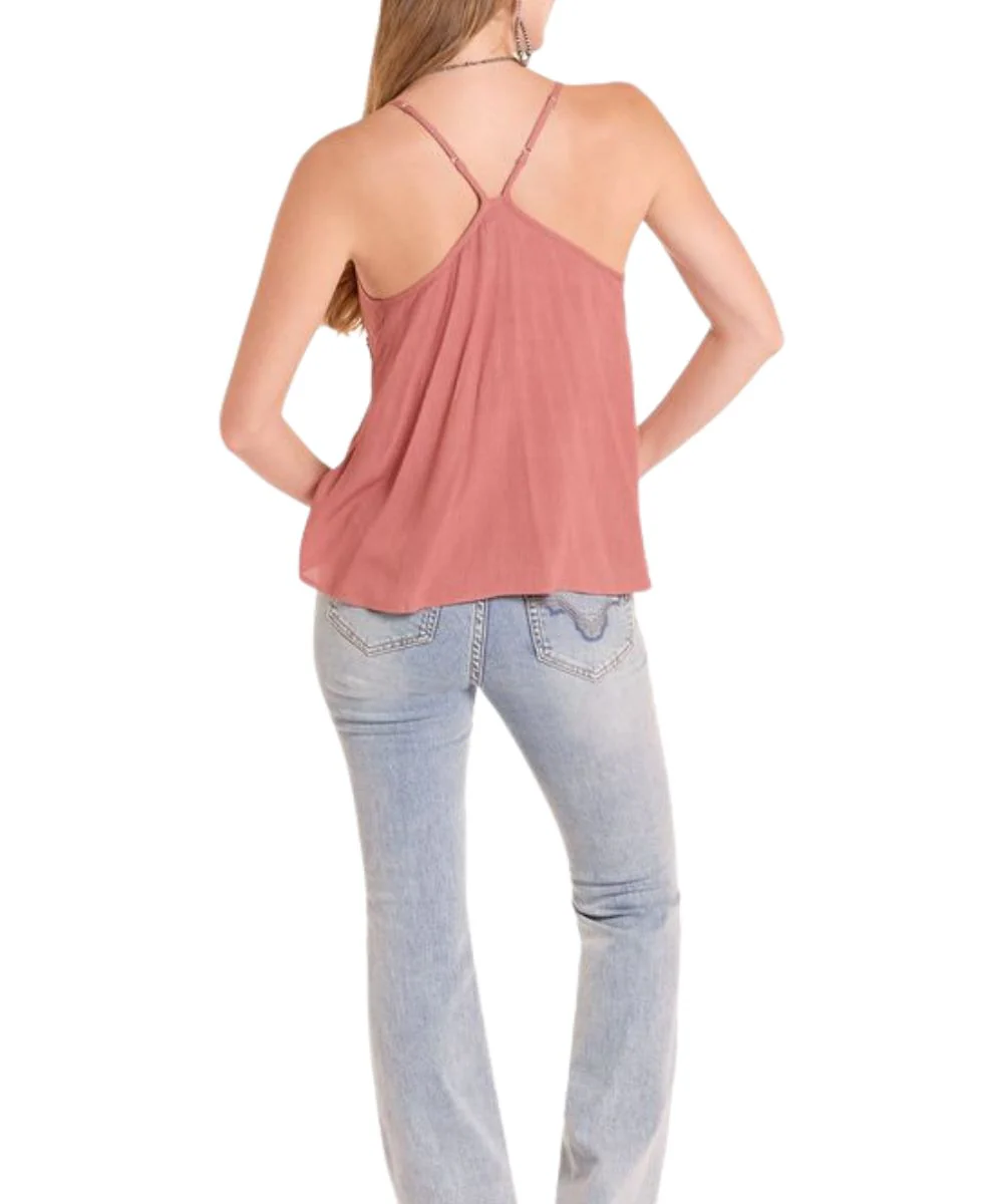 Rock & Roll Cowgirl Women's Lace Tank Top - Image 4