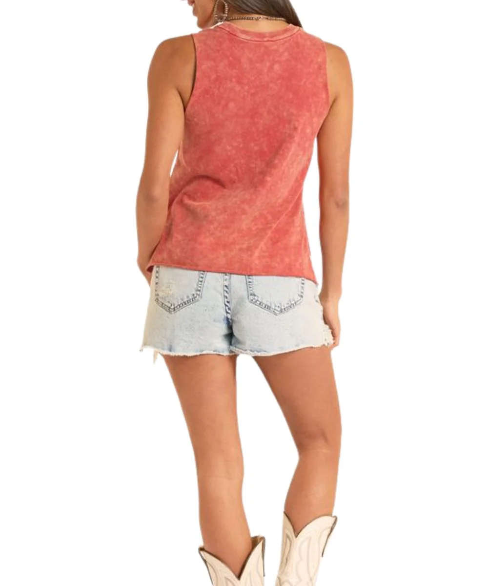 Rock & Roll Cowgirl Women's Western Tank Top - Image 2