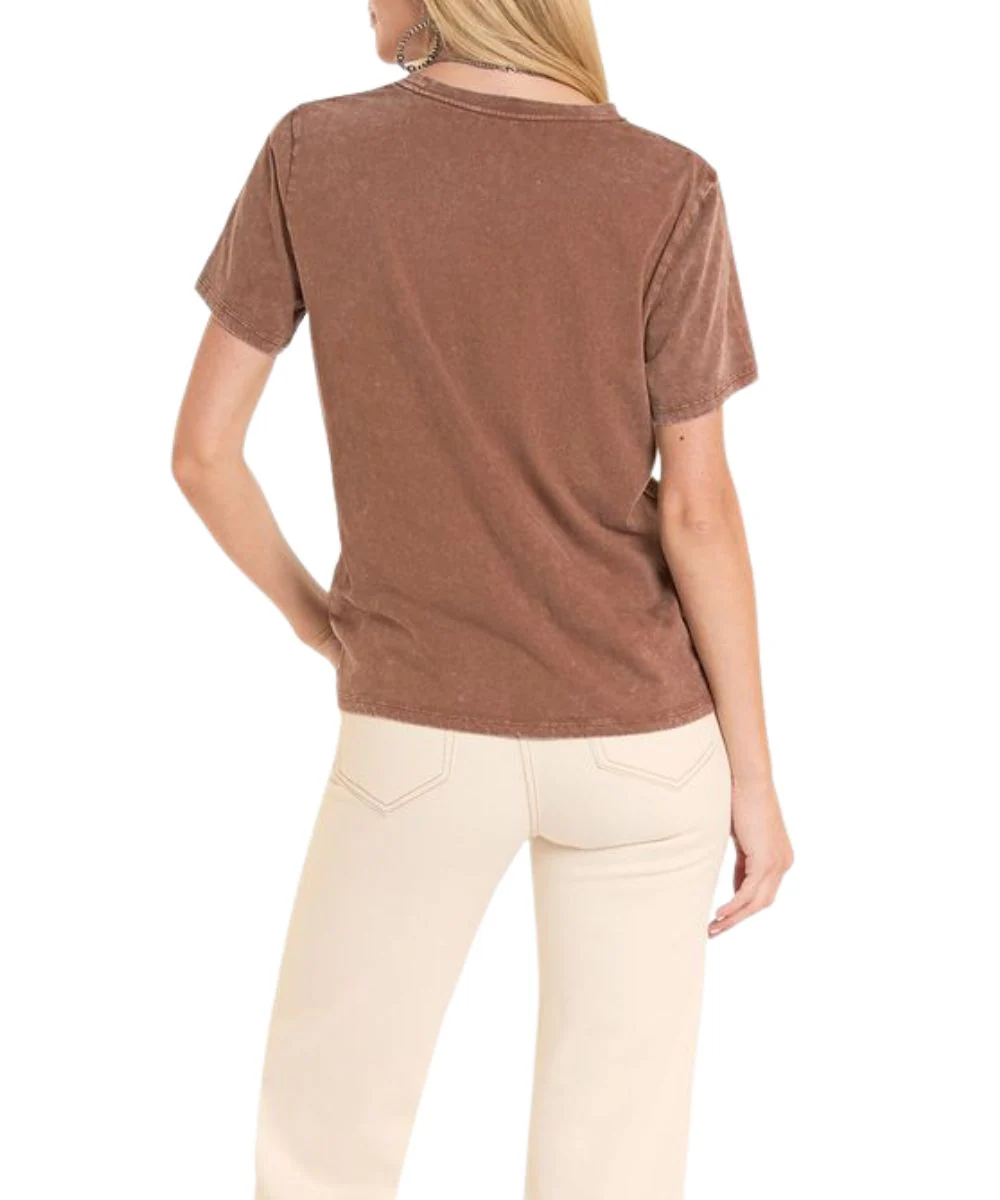 Rock & Roll Cowgirl Women's Boot Stitch Tee - Image 2