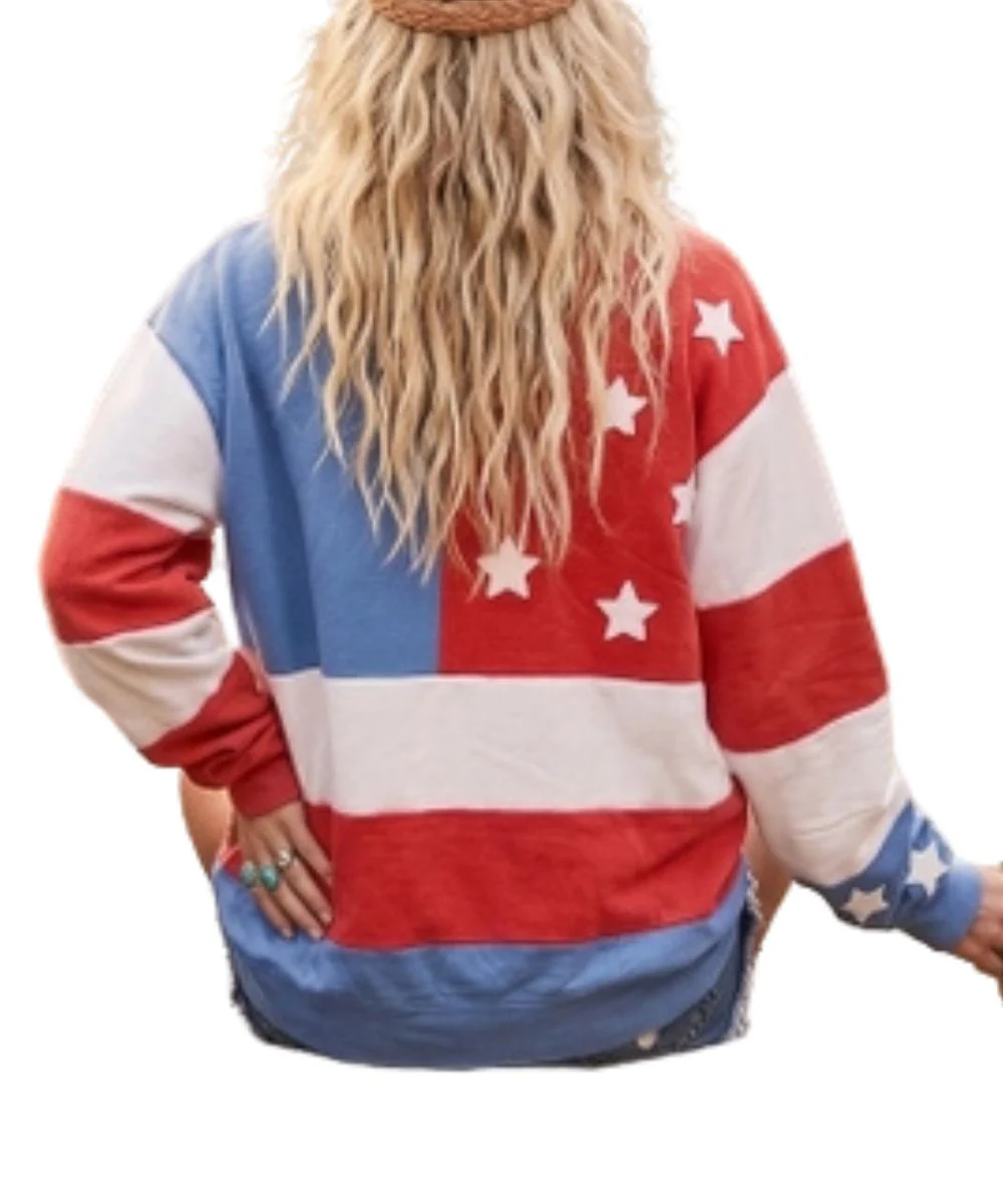 Sewn And Seen Women's Americana Sweatshirt - Image 2
