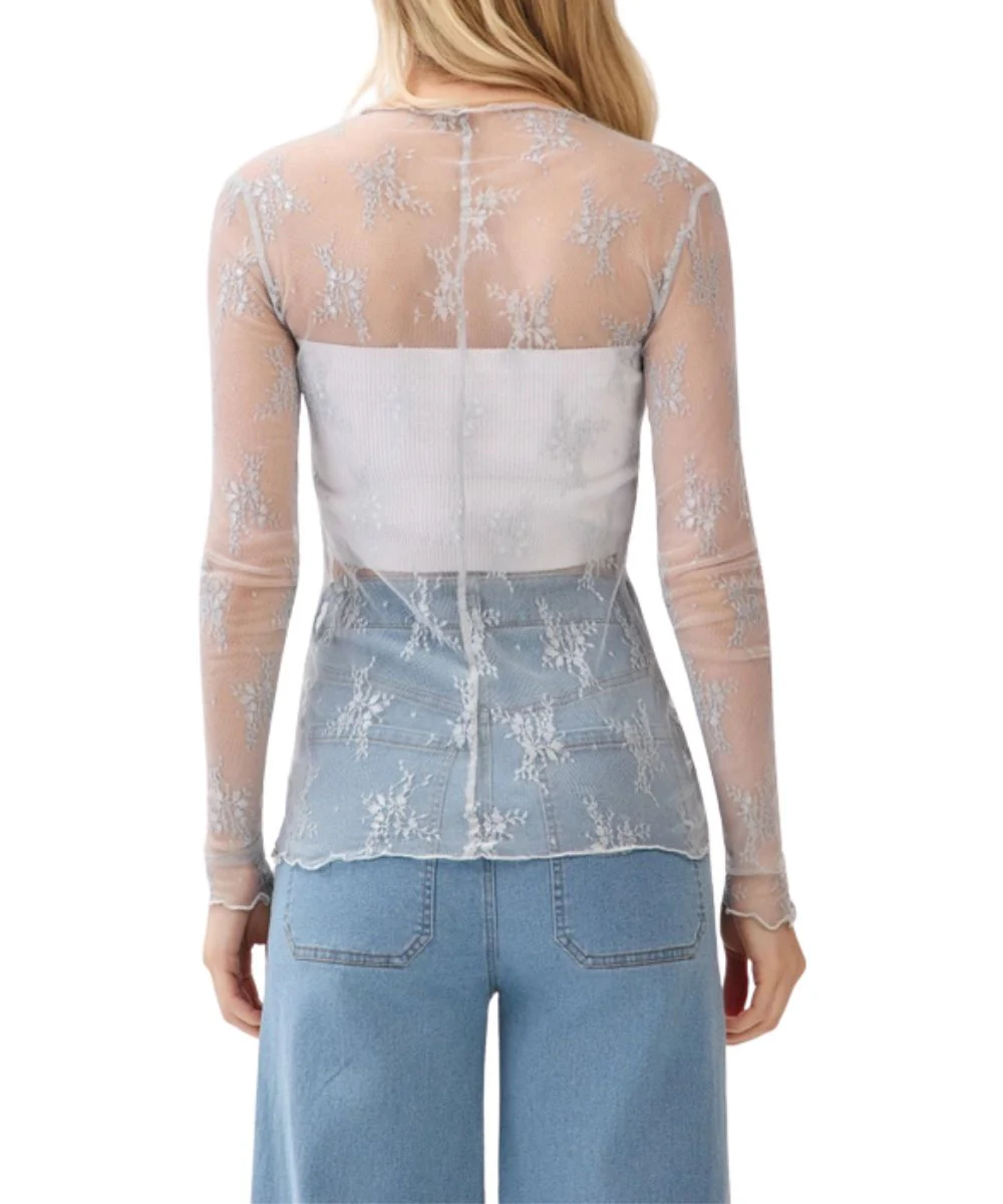 Sewn And Seen Women's Floral Lace Top - Image 3
