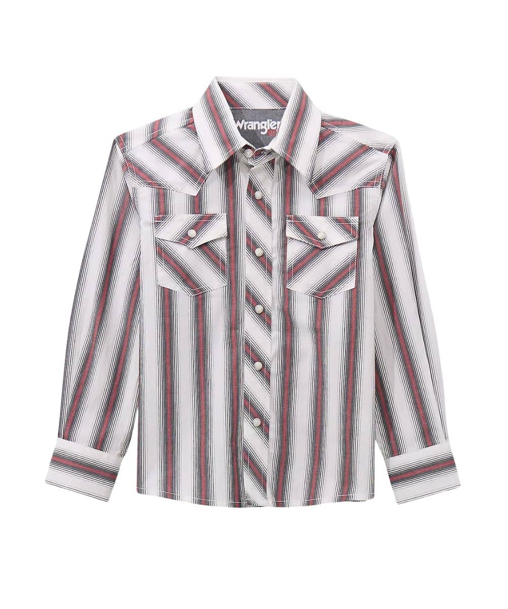 Wrangler Boys' 20X Brushpopper Western Snap Shirt - Image 2