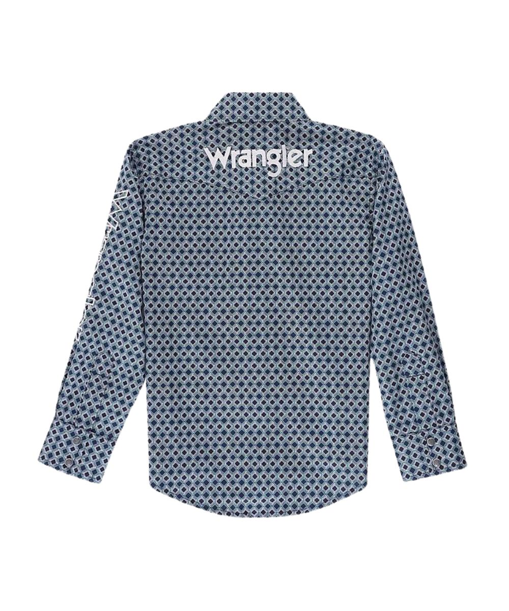 Wrangler Boys' Logo Western Snap Shirt - Image 2