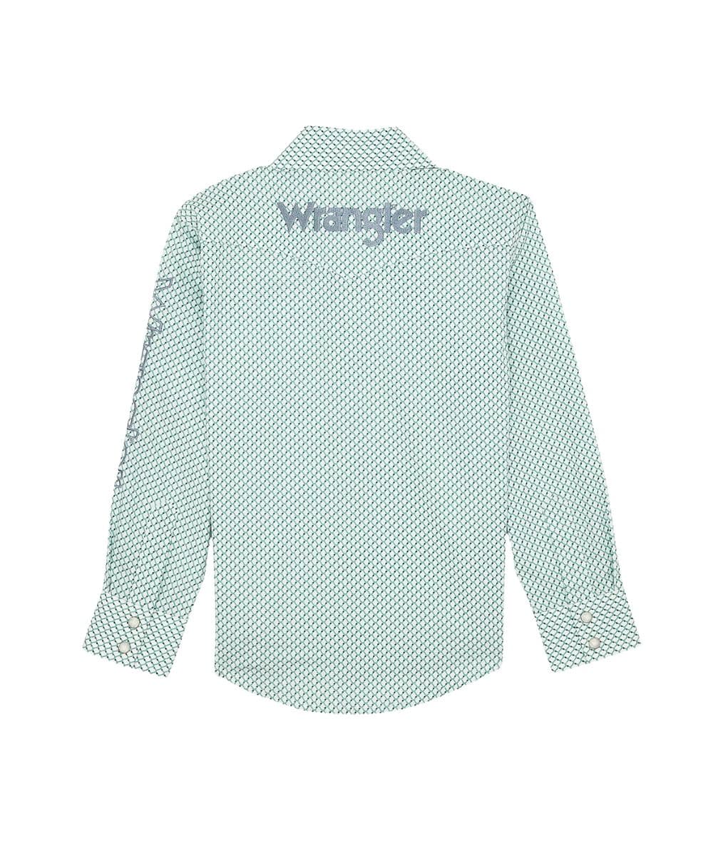 Wrangler Boys' Logo Western Snap Shirt - Image 2