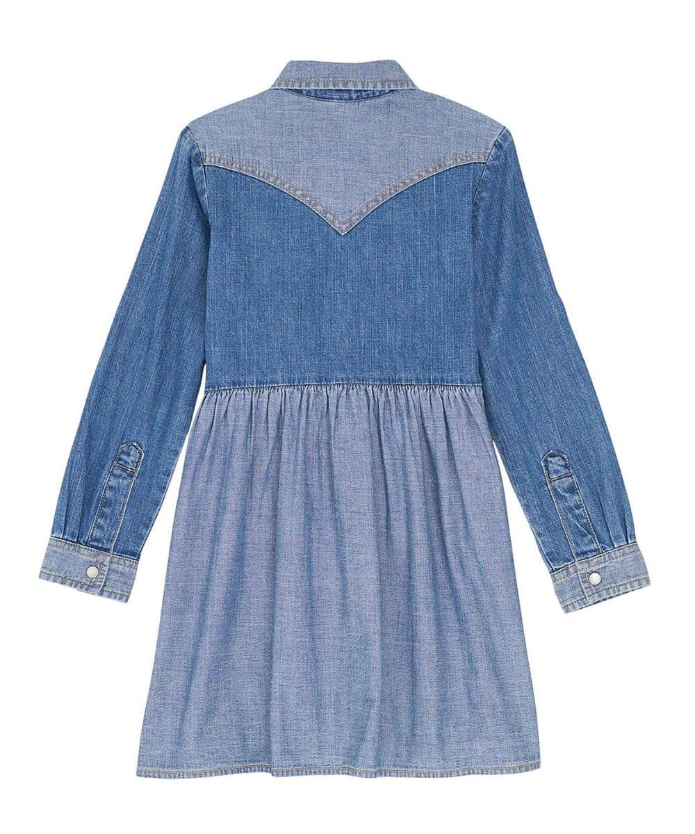 Wrangler Girls' Western Denim Dress - Image 2