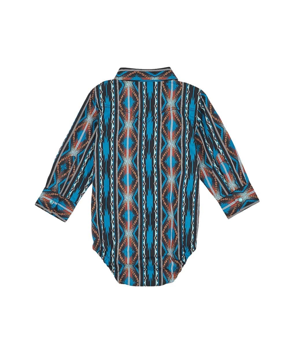 Wrangler Infant Boys' Checotah Western Snap Onesie - Image 2