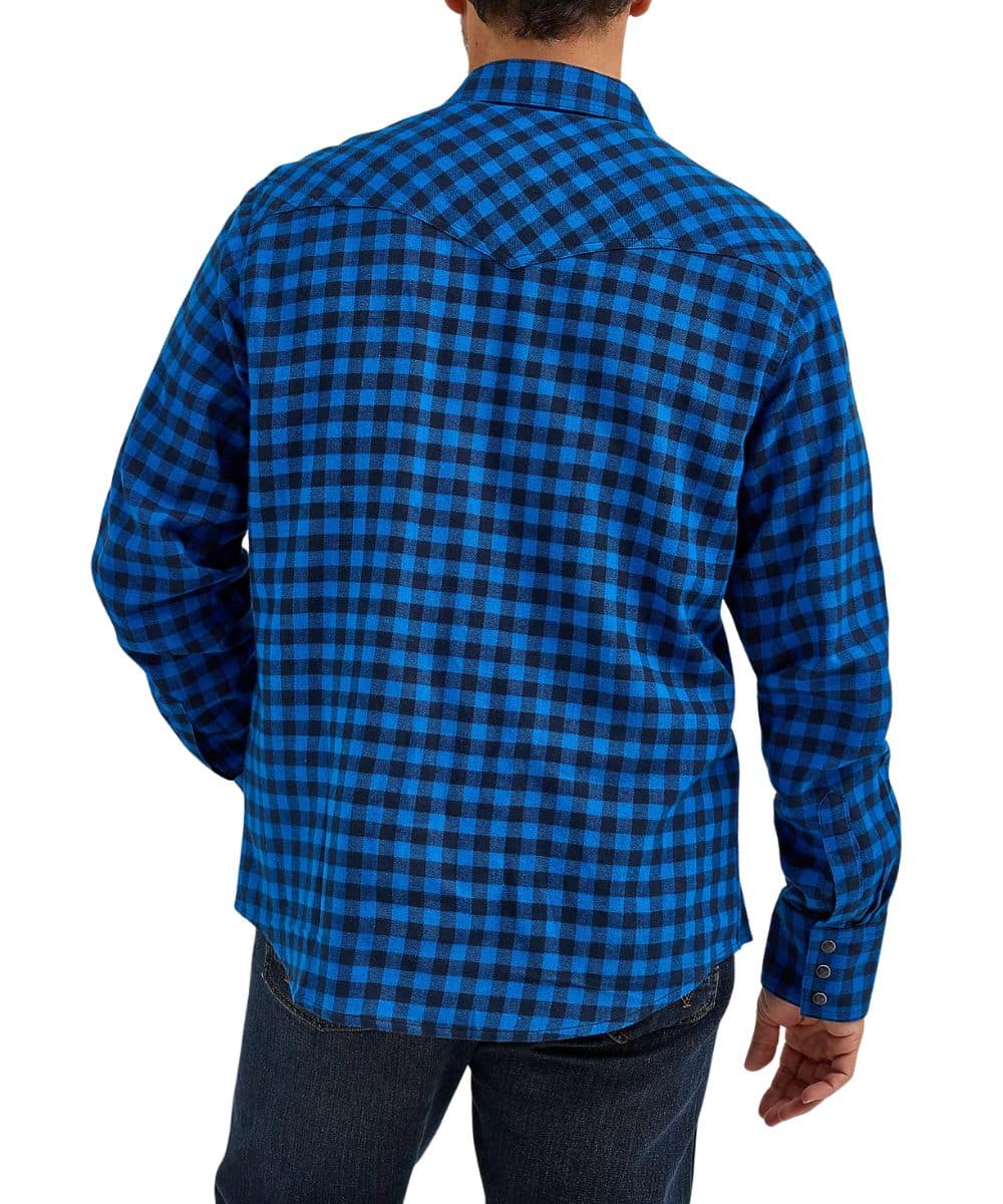 Wrangler Men's Flannel Western Snap Shirt - Image 2