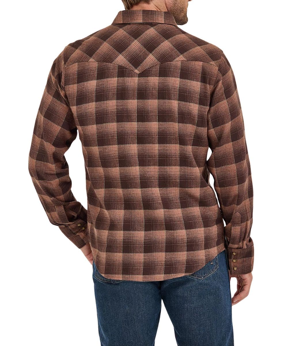 Wrangler Men's Flannel Western Snap Shirt - Image 2