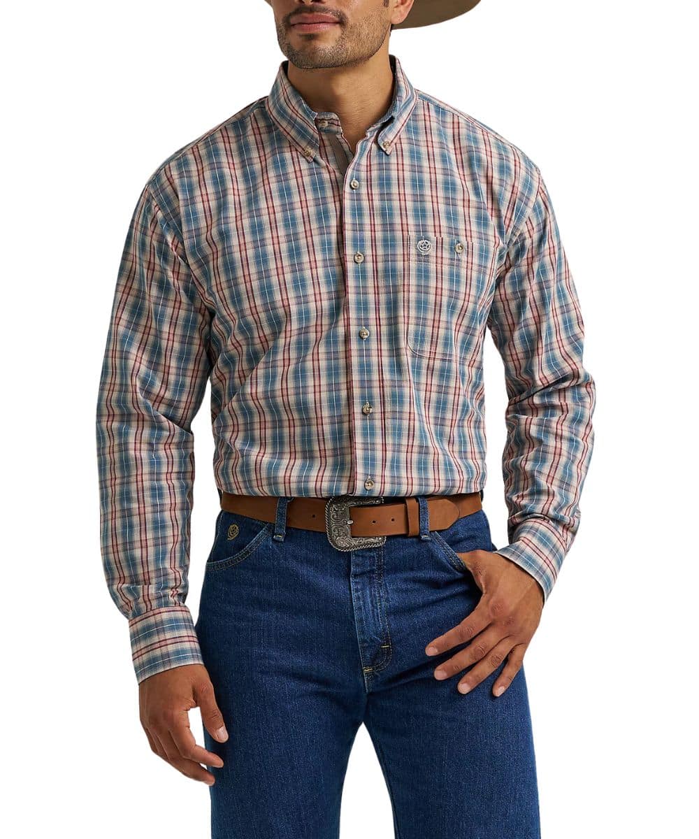 Wrangler Men's George Strait Button Down Shirt