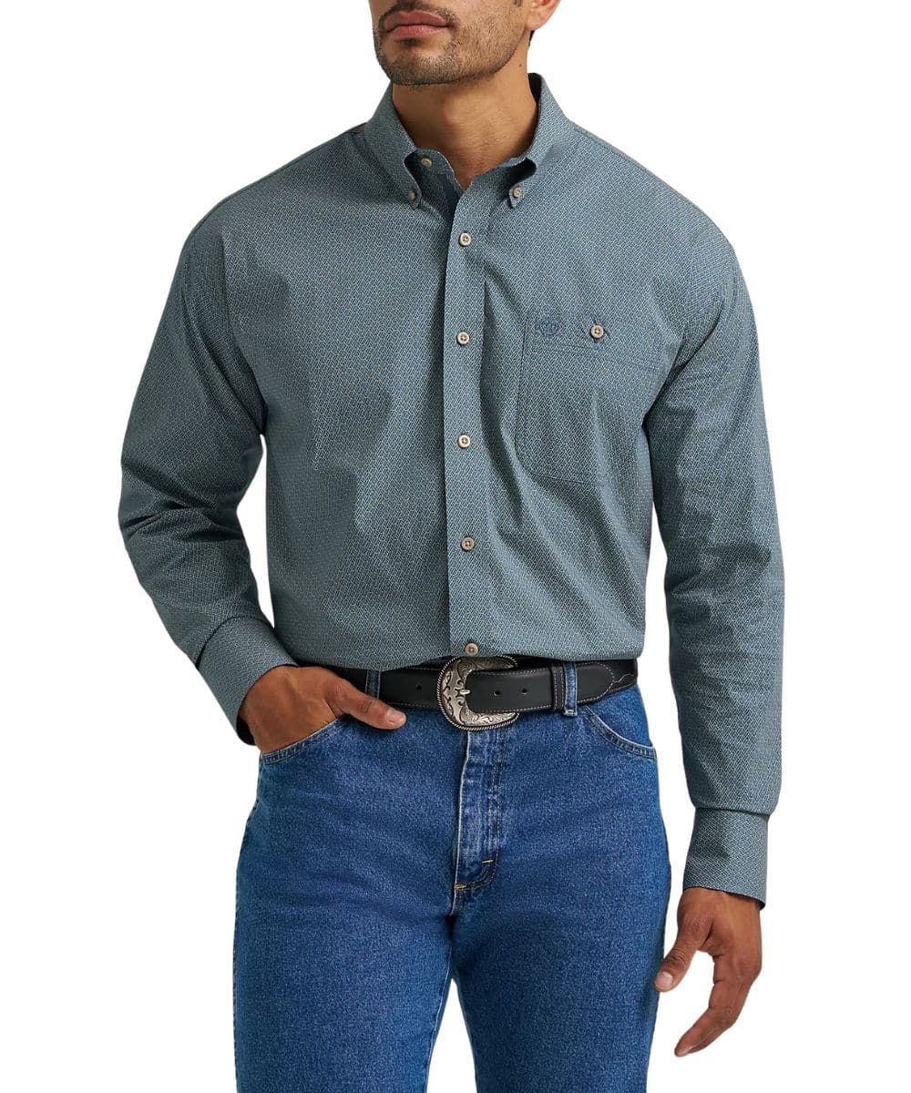Wrangler Men's George Strait Button Down Shirt