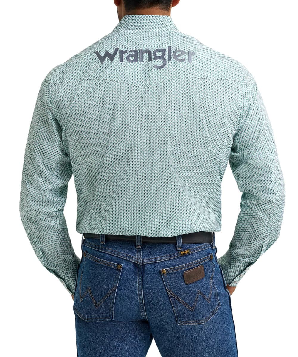 Wrangler Men's Logo Western Snap Shirt - Image 2