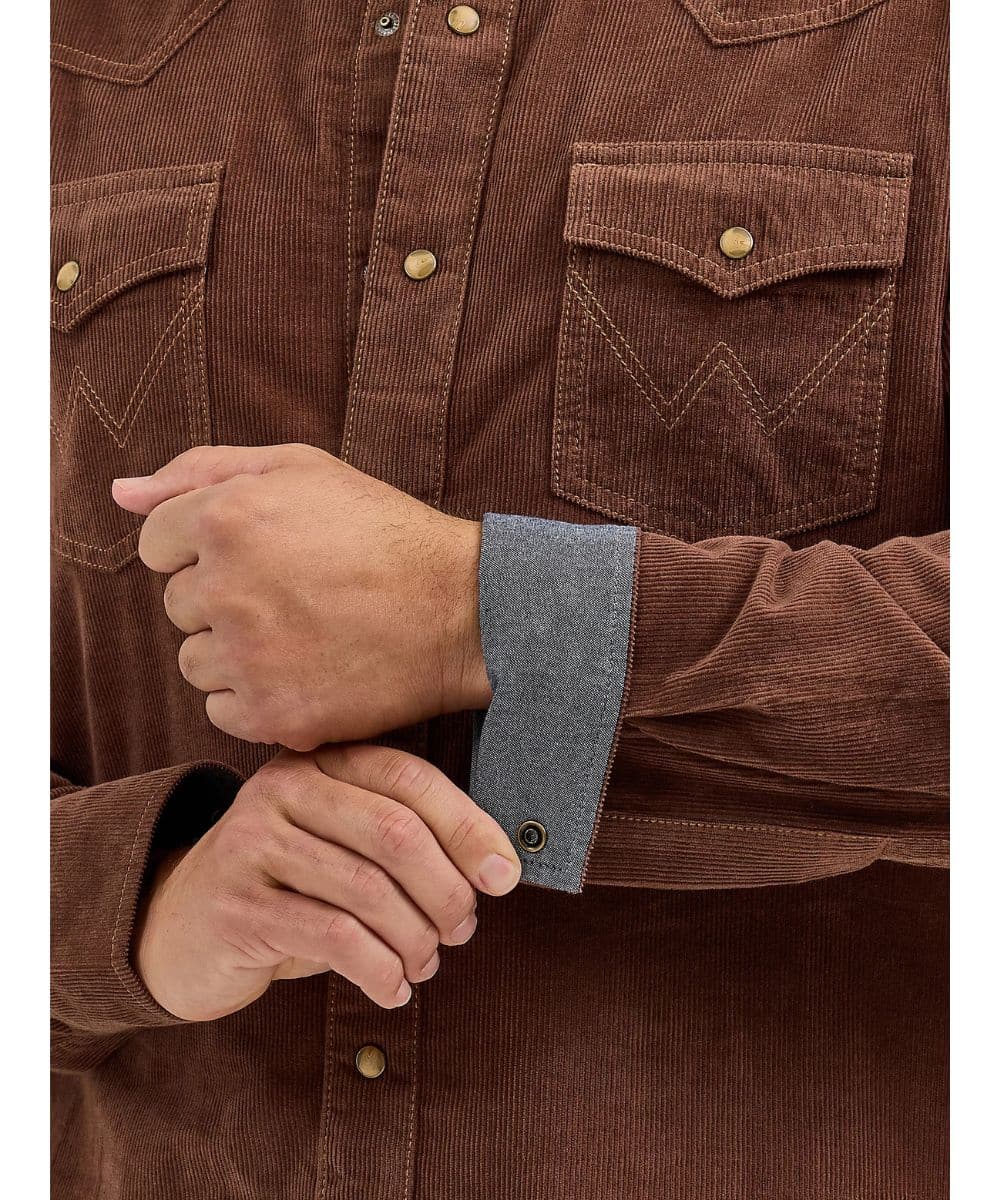 Wrangler Men's Retro Corduroy Snap Shirt - Image 3