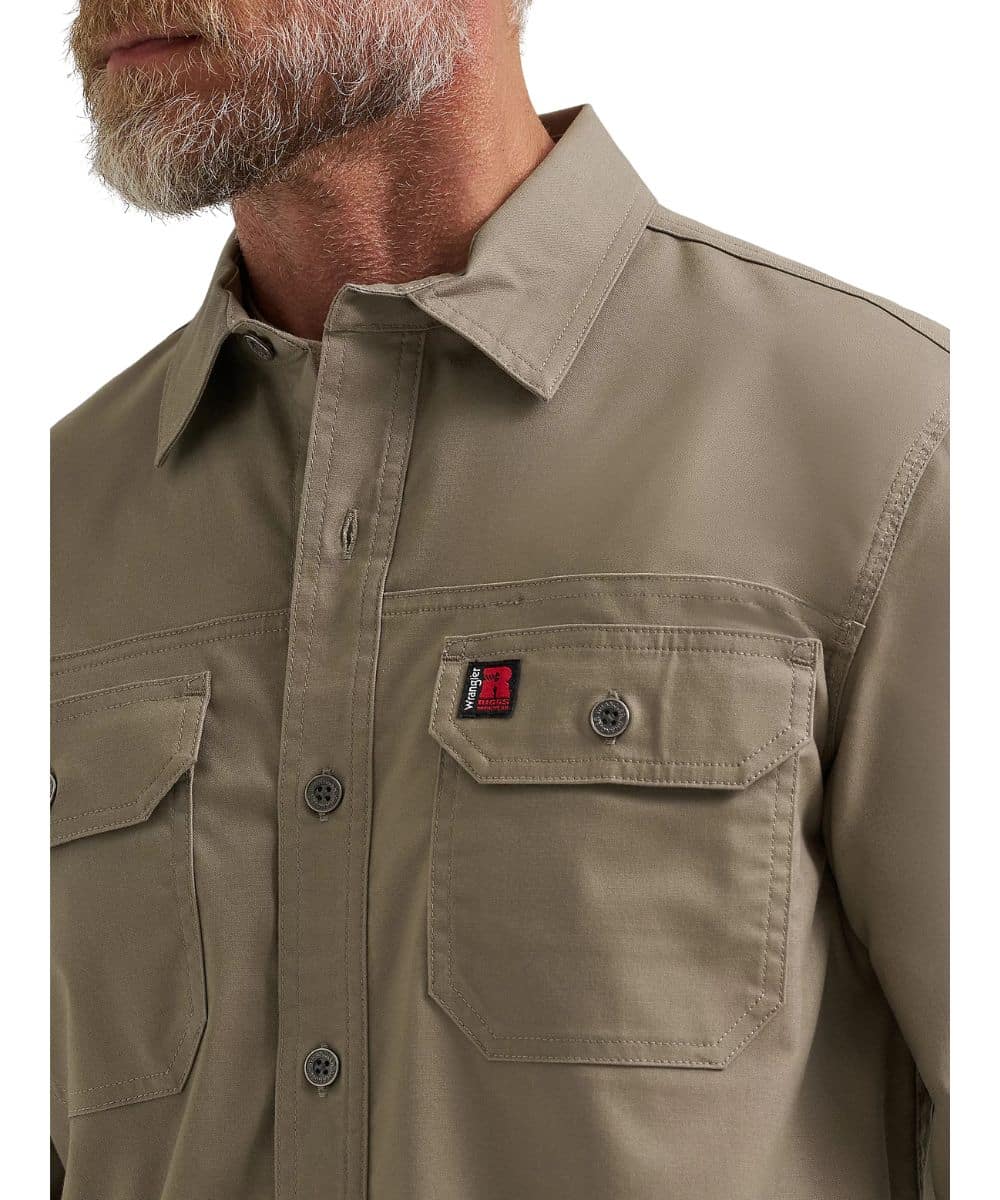 Wrangler Men's Riggs Ground Cloth Work Shirt - Image 3
