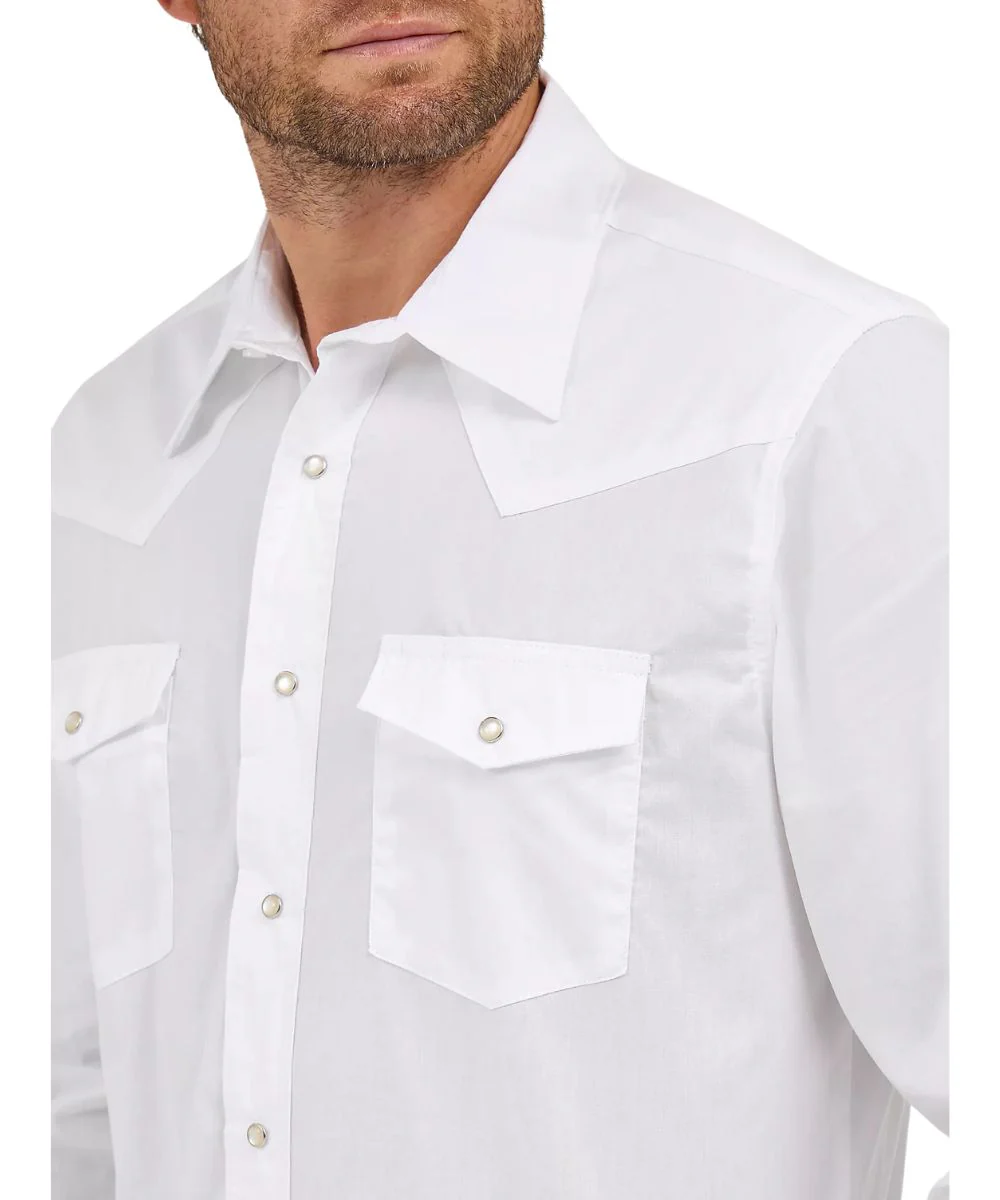 Wrangler Men's Broadcloth Western Snap Shirt - Image 3