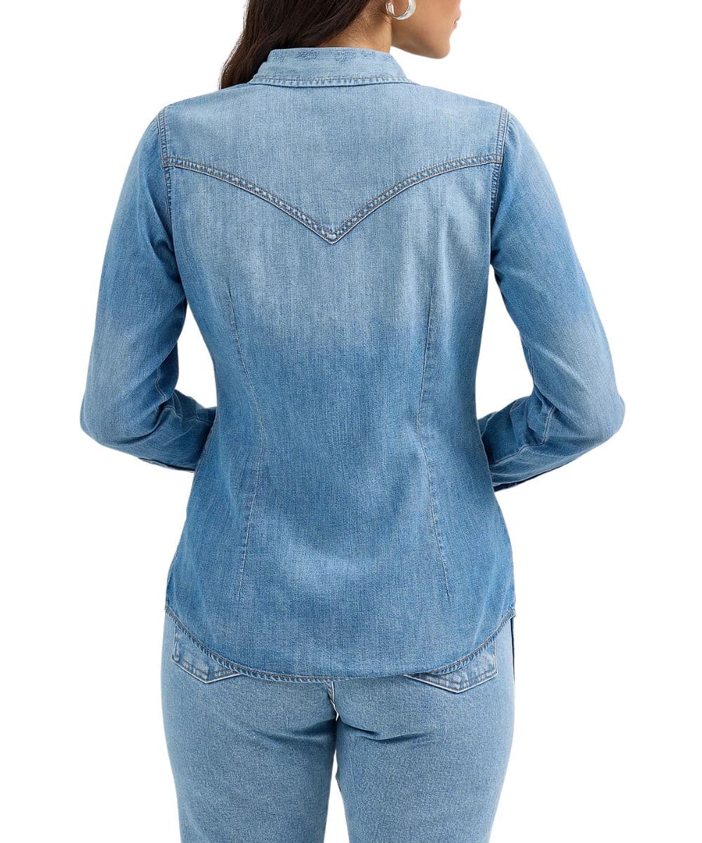 Wrangler Women's Denim Snap Shirt - Image 2