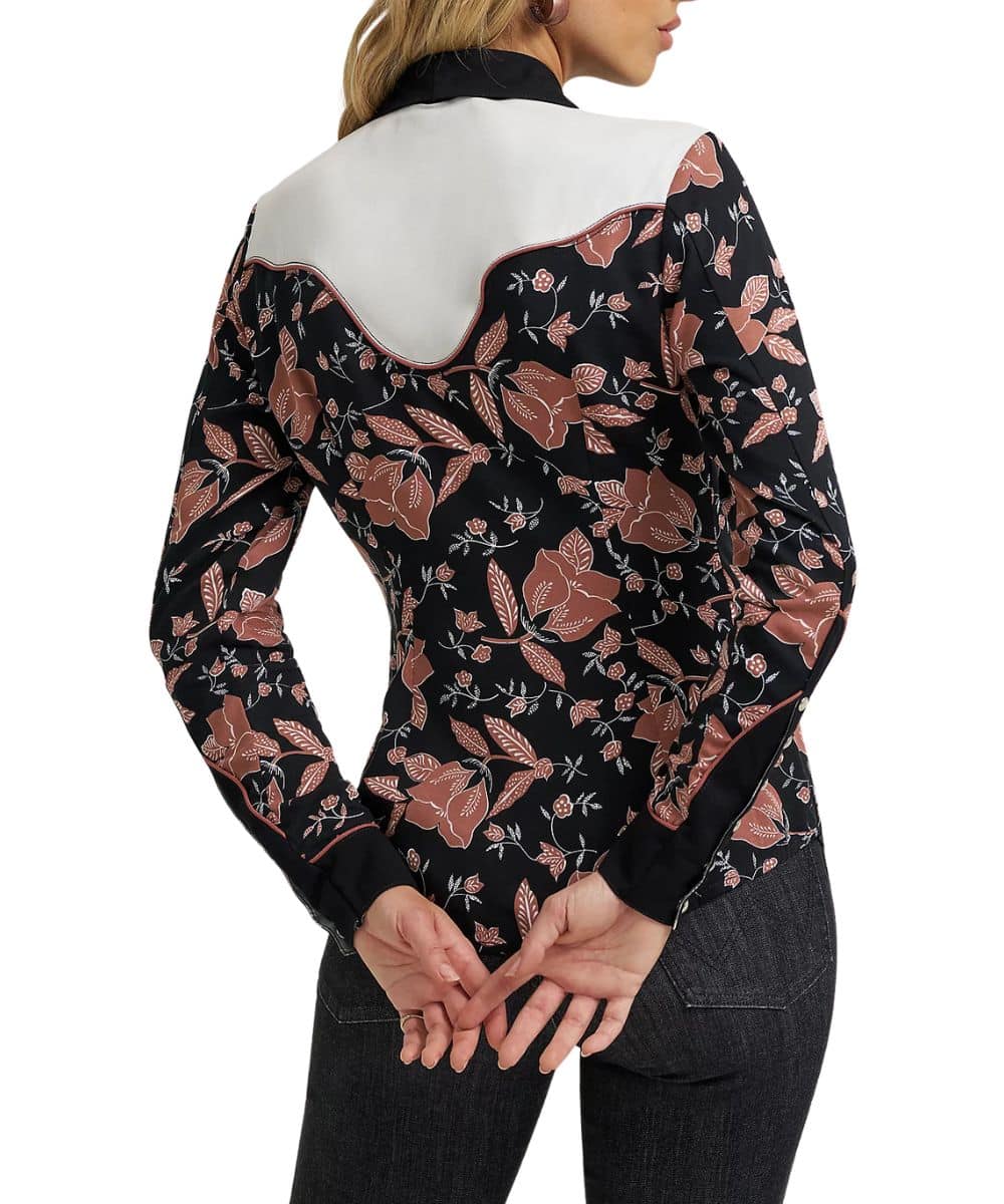 Wrangler Women's Lainey Wilson Floral Snap Shirt - Image 2