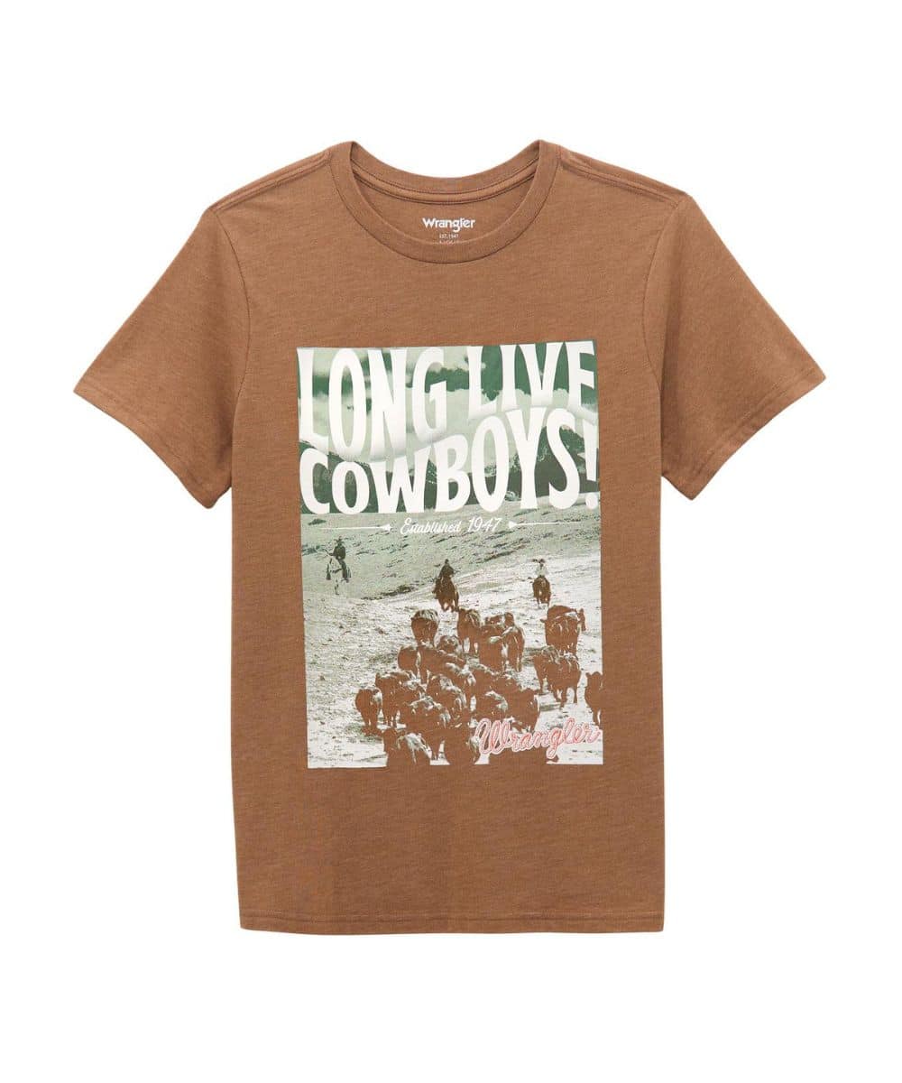 Wrangler Women's Long Live Cowboys Tee - Image 2