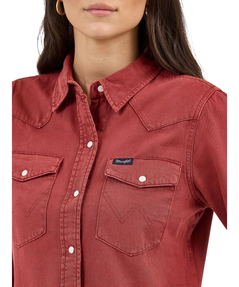 Wrangler Women's Retro Western Snap Shirt - Image 3