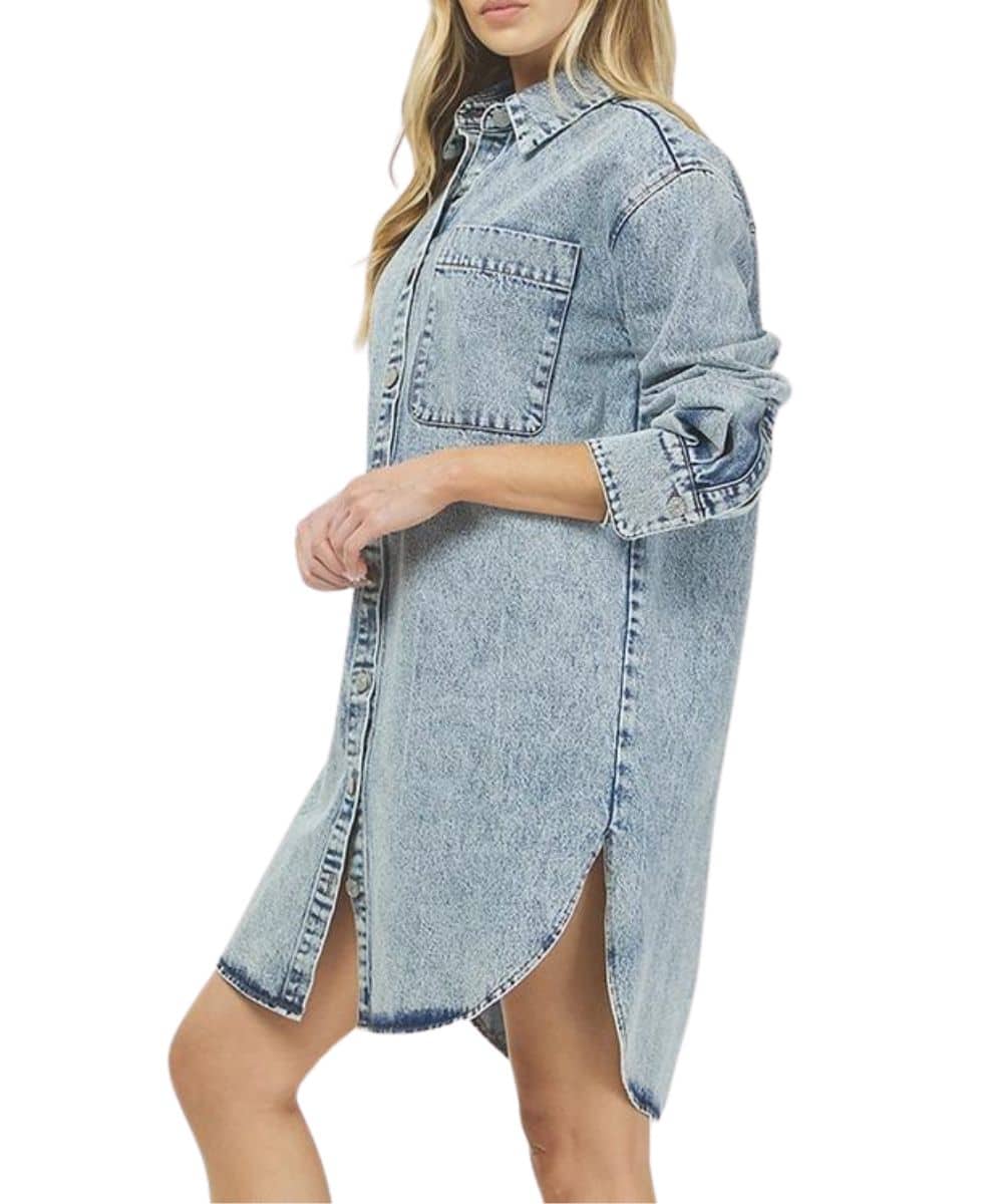 Yura Women's Mini Shirt Dress - Image 4