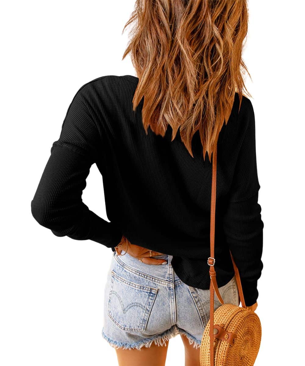 Zeslily Women's Henley Top - Image 2